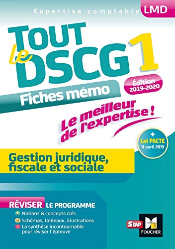 Beispielbild fr Tout le DSCG 1 - Gestion juridique fiscale et sociale - 3e dition - Rvision zum Verkauf von Ammareal