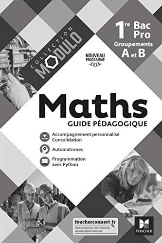 Beispielbild fr Modulo - MATHEMATIQUES 1re Bac Pro Groupements A et B - Ed. 2020 - Guide pdagogique zum Verkauf von Gallix