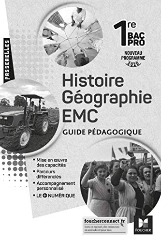 Stock image for Passerelles - HISTOIRE-GEOGRAPHIE-EMC 1re Bac Pro - Ed. 2020 - Guide pdagogique for sale by Gallix