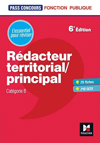 Beispielbild fr Pass'Concours - Rdacteur territorial/principal - Cat B - Rvision et entranement zum Verkauf von Ammareal