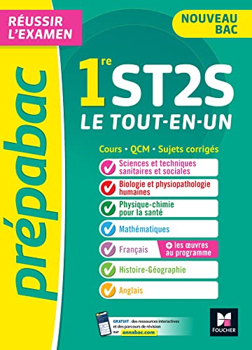 Beispielbild fr Prpabac 1re ST2S - Toutes les matires - Cours et entranement au contrle continu 2024 zum Verkauf von Gallix