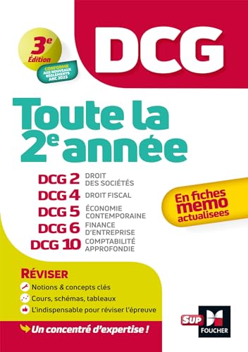 Stock image for DCG - Toute la 2e anne du DCG 2, 4, 5, 6, 10 en fiches - 2024 - Rvision 2024-2025 for sale by Ammareal
