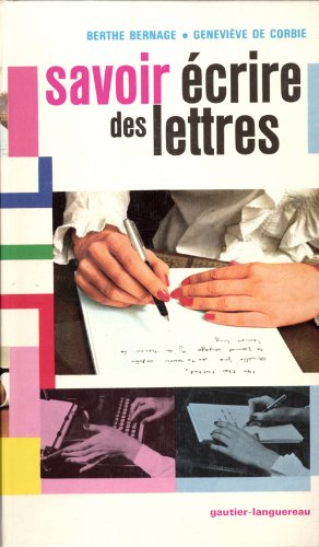 Imagen de archivo de Savoir crire des lettres a la venta por medimops