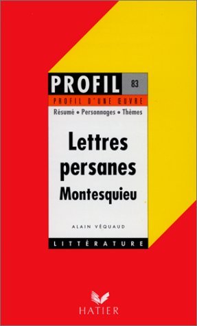 Imagen de archivo de Profil D'Une Oeuvre: Montesquieu (French Edition) a la venta por Better World Books