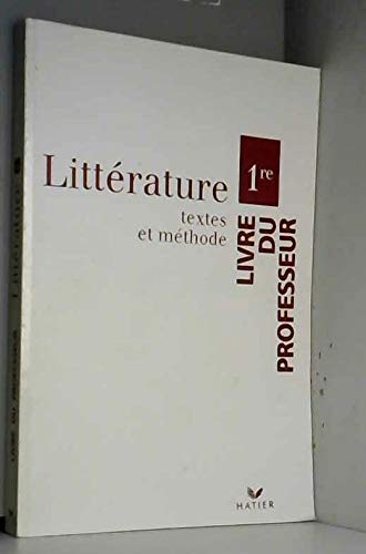9782218009907: litterature textes et methode