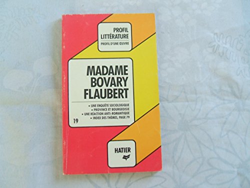Beispielbild fr Flaubert, madame bovary zum Verkauf von Better World Books