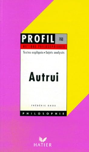 Beispielbild fr Autrui : notions philosophiques zum Verkauf von medimops