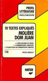 Beispielbild fr Molire, Dom Juan : 10 textes expliqus (Profil littrature) zum Verkauf von medimops