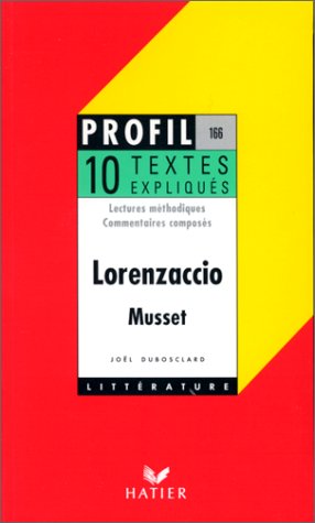 Beispielbild fr Musset : Lorenzaccio, textes expliqus zum Verkauf von Ammareal