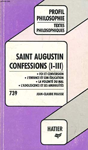 Beispielbild fr CONFESSIONS, SAINT AUGUSTIN zum Verkauf von Ammareal