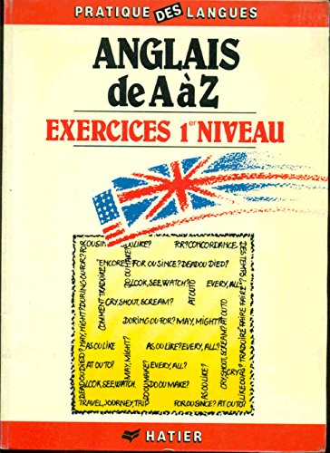 9782218019456: Anglais de A  Z: Exercices 1er niveau