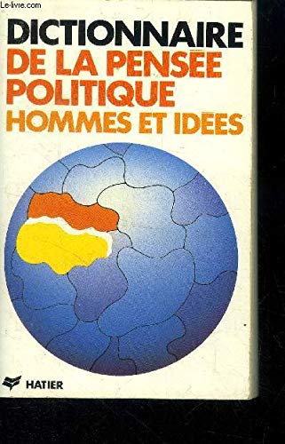 Imagen de archivo de Dictionnaire de la pense politique (Brmond) a la venta por Librairie Th  la page