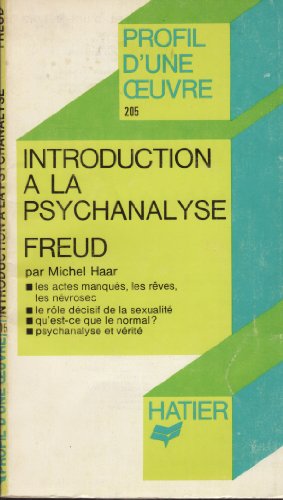 Beispielbild fr Introduction  la psychanalyse zum Verkauf von AwesomeBooks