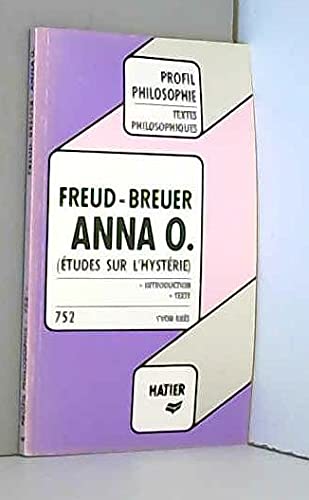 Beispielbild fr Anna o.(tudes sur l'hysterie) zum Verkauf von medimops