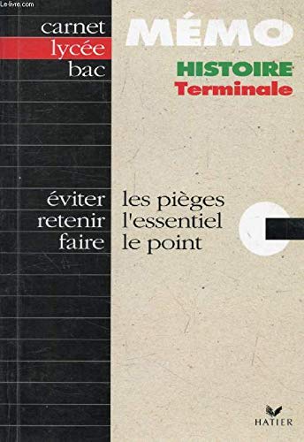 Beispielbild fr Histoire : Terminale zum Verkauf von Ammareal