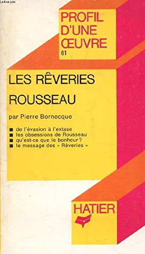 Stock image for Les rveries, Rousseau for sale by Ammareal