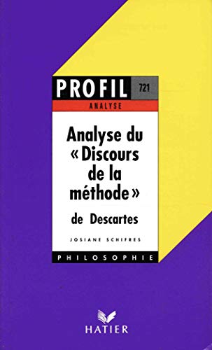 Beispielbild fr Profil, n 721 : Analyse du discours de la mthode de Descartes zum Verkauf von secretdulivre