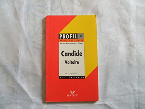 Beispielbild fr Profil d'une oeuvre : Candide, Voltaire : 1759 zum Verkauf von medimops