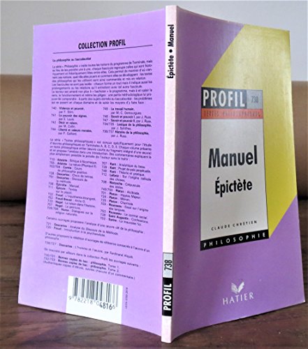 Imagen de archivo de Epict?  te : manuel - textes philosophiques a la venta por Hawking Books