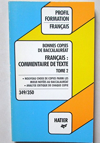Imagen de archivo de Bonnes copies de bac, franais. 2 a la venta por Ammareal