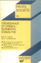 Imagen de archivo de Croissance et crise elements d'analyse a la venta por Ammareal