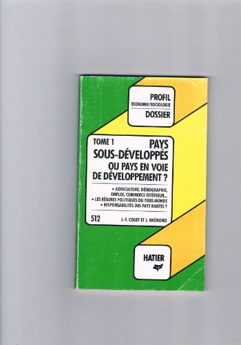 Beispielbild fr PAYS SOUS DEVELO 1 82 zum Verkauf von La Petite Bouquinerie