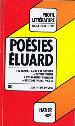 Profil d' une oeuvre ; Poésies - Eluard