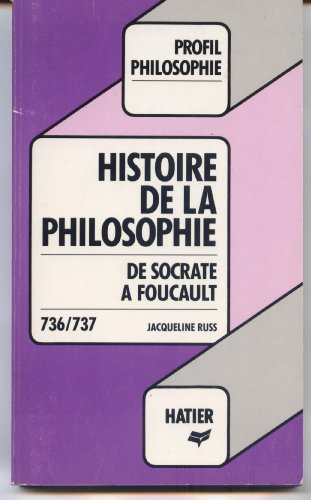 Beispielbild fr Histoire de la philosophie zum Verkauf von medimops