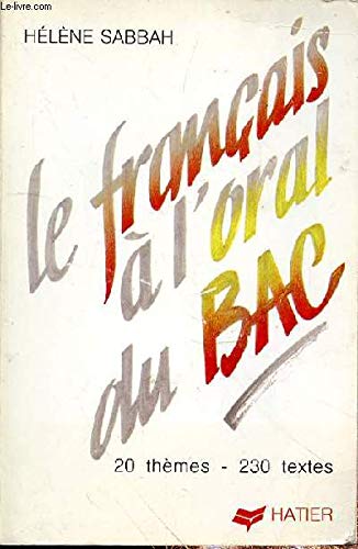 Le franÃ Ã¢Ã¥Âçais Ã Ã Ã¥Â_ l'oral du bac