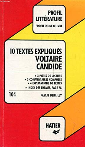 Beispielbild fr 10 textes expliqus, Voltaire zum Verkauf von Ammareal