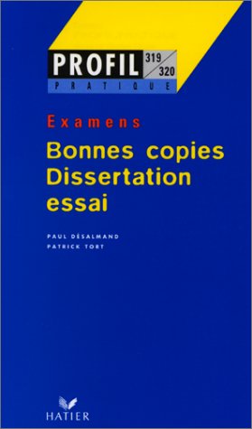 Stock image for Bonnes Copies De Bac : Franais, Dissertation, Essai Littraire for sale by RECYCLIVRE