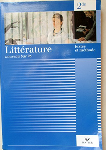 Stock image for Litterature - Textes et Methodes - Level 1 for sale by Better World Books Ltd