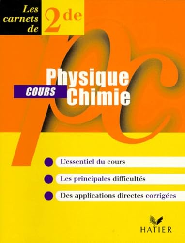 9782218719486: Physique-chimie, seconde, carnet de cours