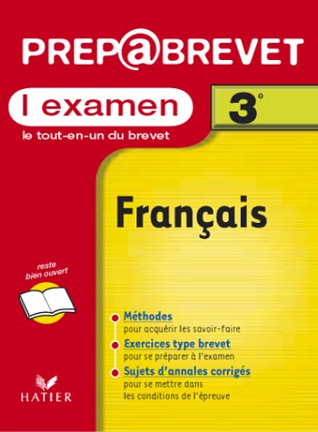 Beispielbild fr Prpabrevet, l'examen : Franais, 3e zum Verkauf von Ammareal