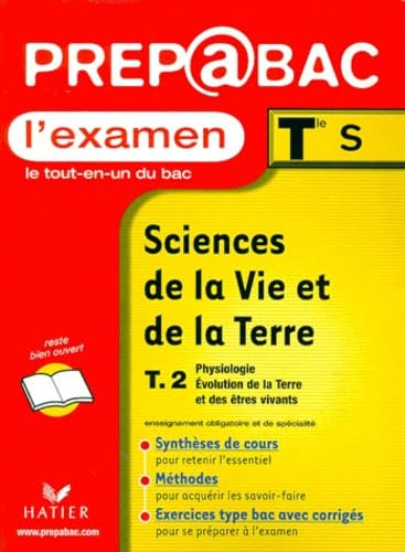 Beispielbild fr Sciences de la vie et de la terre, examen, teminales S. numro 2, Physiologie zum Verkauf von Ammareal