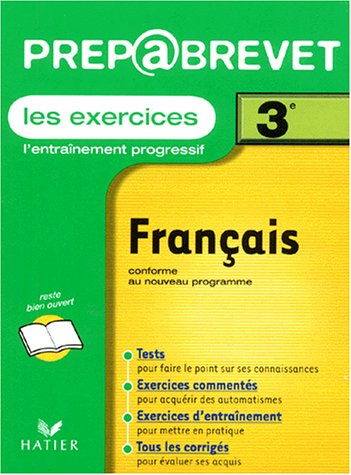 Stock image for Franais, 3e : Les Exercices for sale by RECYCLIVRE