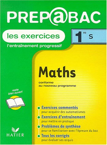 Beispielbild fr Prpabac, les exercices : Maths, 1re S zum Verkauf von medimops