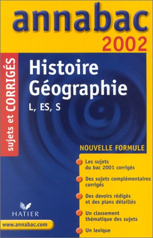 Beispielbild fr Histoire - Gographie : L, ES, S (sujets et corrigs) zum Verkauf von Ammareal