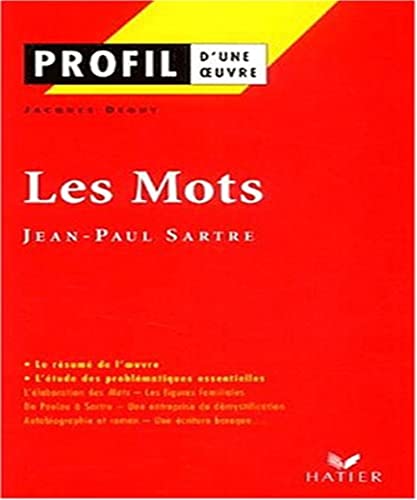Les mots, Sartre (Profil d'une Oeuvre)