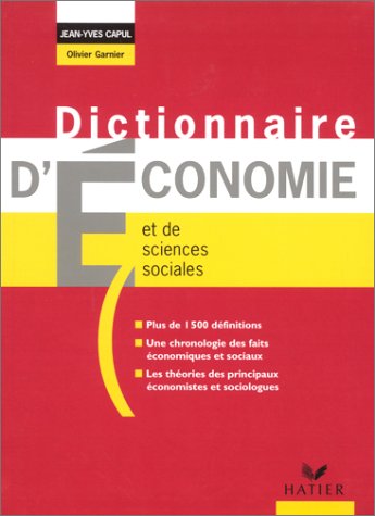 Beispielbild fr Dictionnaire d'conomie et de sciences sociales zum Verkauf von medimops
