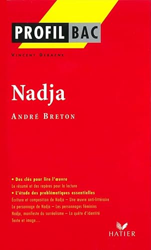 Beispielbild fr Profil d'une oeuvre : Nadja, Andr Breton zum Verkauf von LeLivreVert