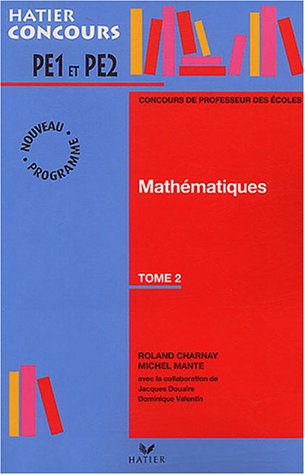 Beispielbild fr Prparation  l'preuve de mathmatiques du concours de professeur des coles, tome 2 zum Verkauf von medimops
