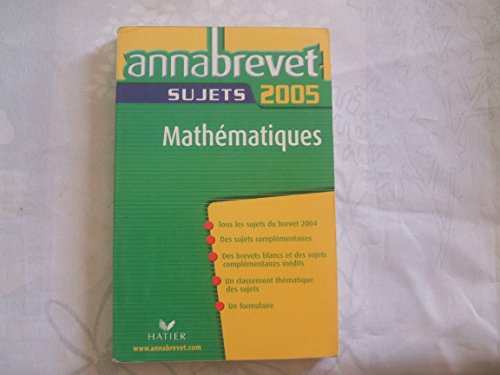 Beispielbild fr Mathmatiques : Sujets zum Verkauf von Ammareal
