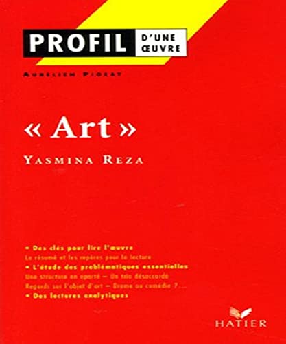 9782218750892: Profil - Reza (Yasmina) : Art: analyse littraire de l'oeuvre