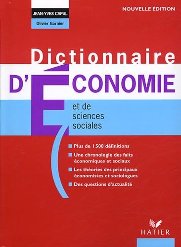 Beispielbild fr Dictionnaire d'conomie et de sciences sociales zum Verkauf von medimops