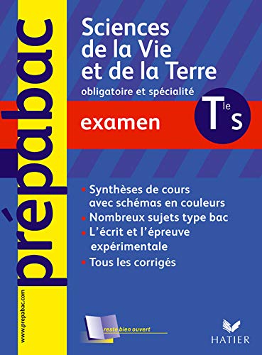 Beispielbild fr Sciences de la vie et de la Terre Tle S : Examen zum Verkauf von Ammareal