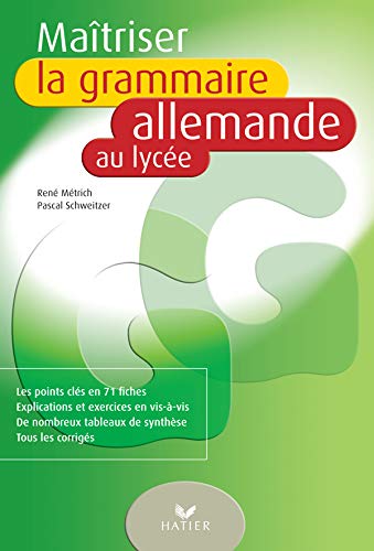 Stock image for Matriser la grammaire allemande au lyce for sale by medimops