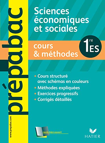 Beispielbild fr Sciences conomiques et sociales 1e ES : Cours & mthodes zum Verkauf von Ammareal