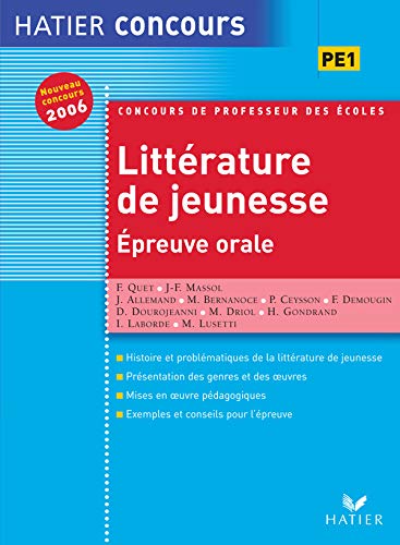 Stock image for Littrature de jeunesse : Epreuve orale for sale by Ammareal