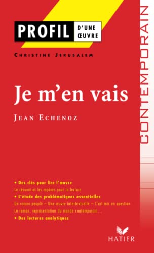 Stock image for Je m'en vais de Jean Echenoz for sale by medimops